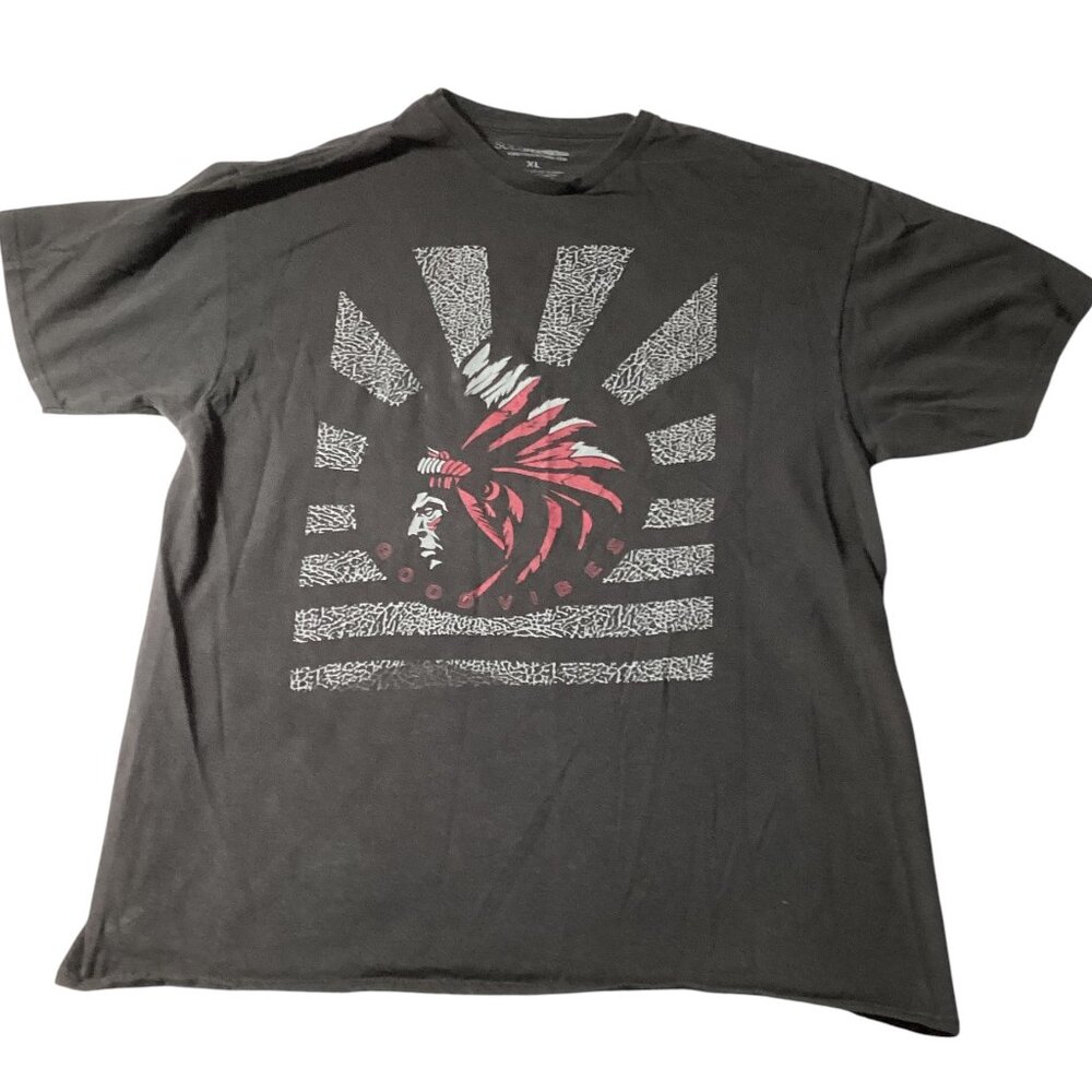 Sole Addiction: Black Graphic T-shirt, Short Sleeve, Size XL